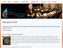 Tablet Screenshot of cotmusic.org